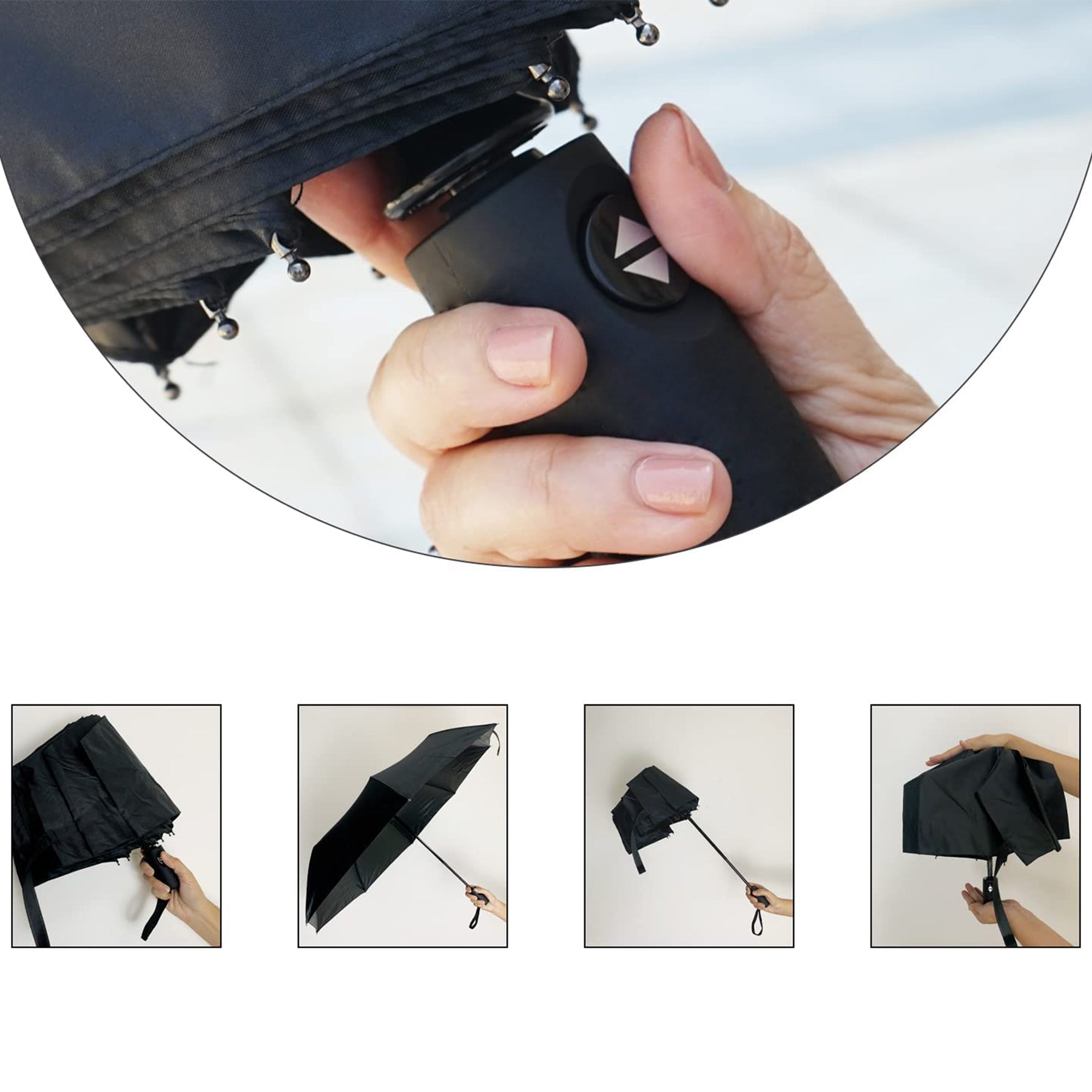 Auto Open Close Compact Folding Umbrella