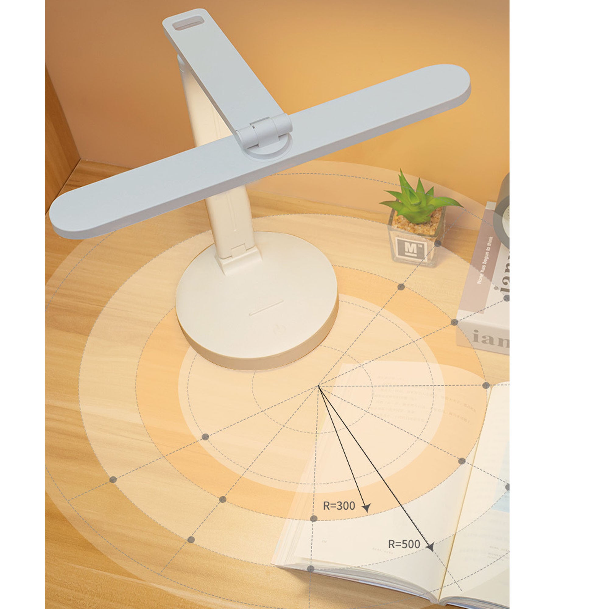 Foldable LED Desk Lamp with Pen Holder