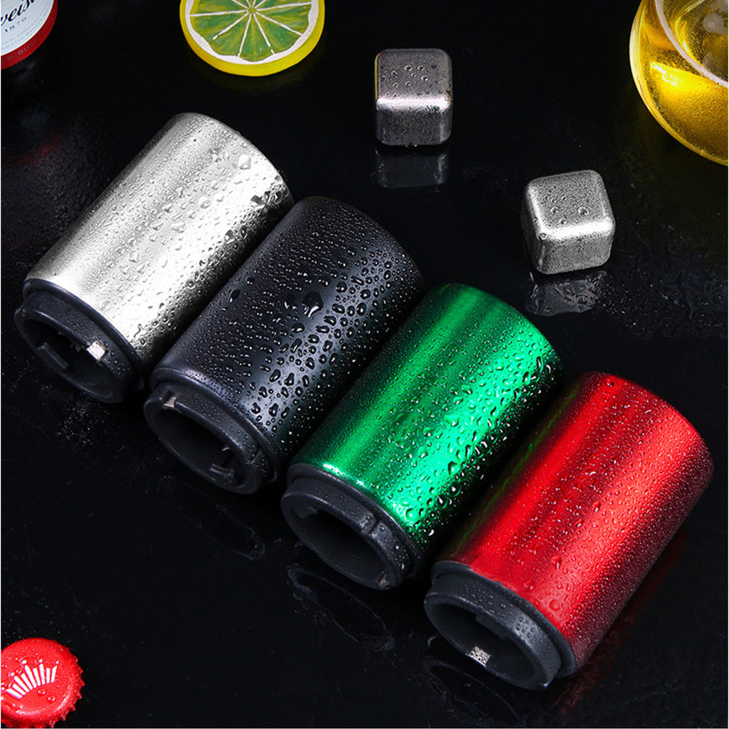 Stainless Steel Press Type Seamless Bottle Opener