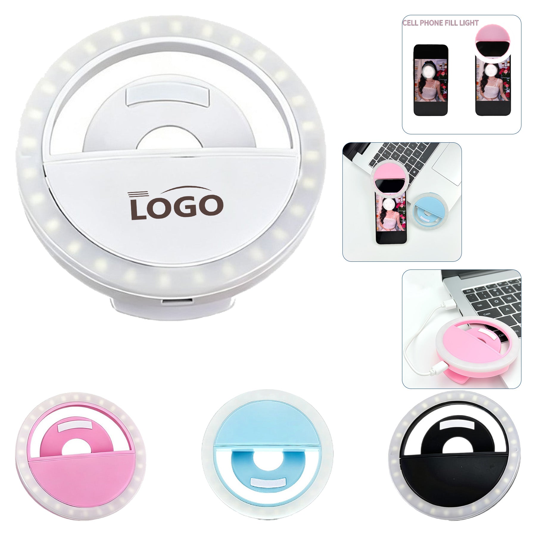 Clip On Ring Light For Selfie And Zoom Video Conference