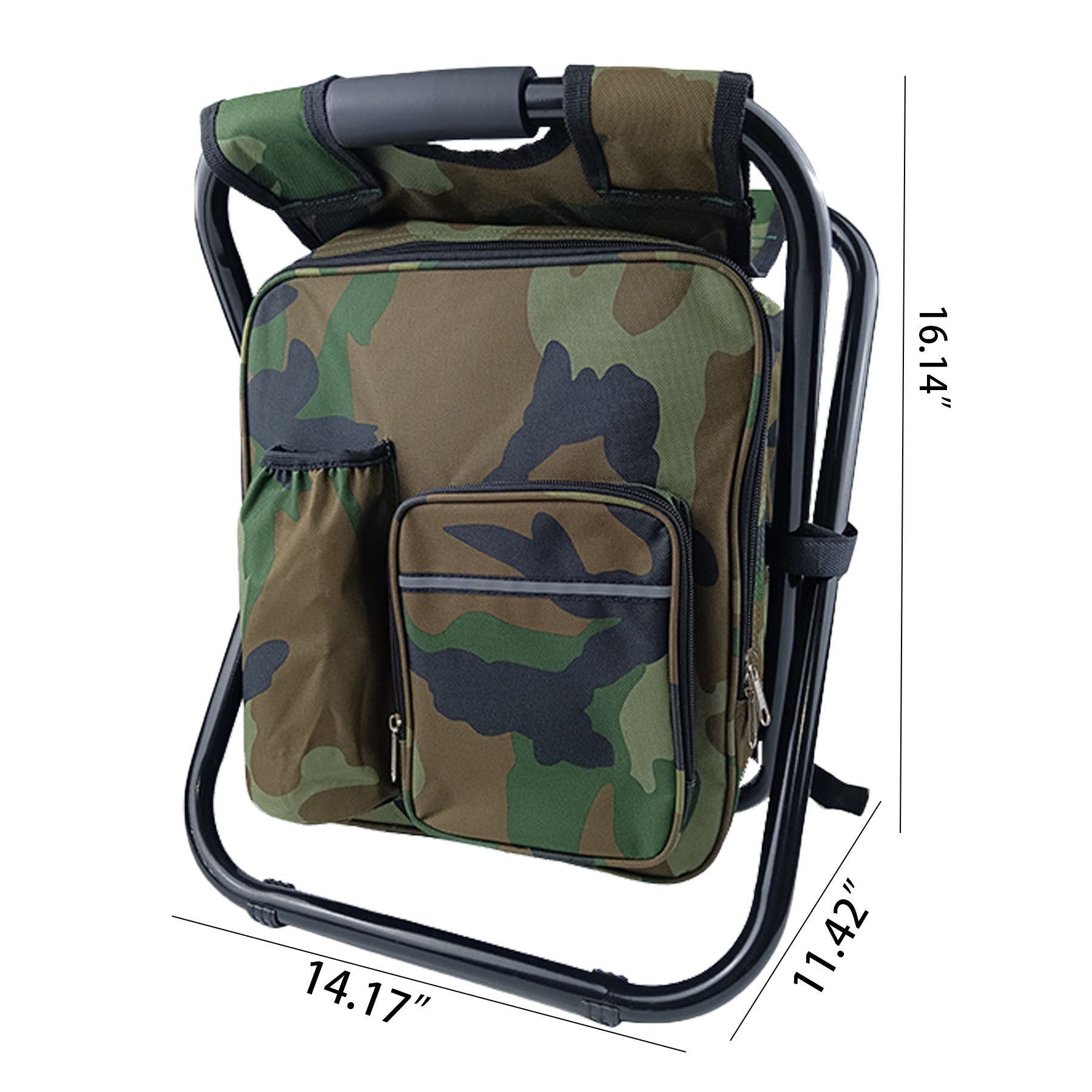 Collapsible Fishing Stool With Cooler Bag
