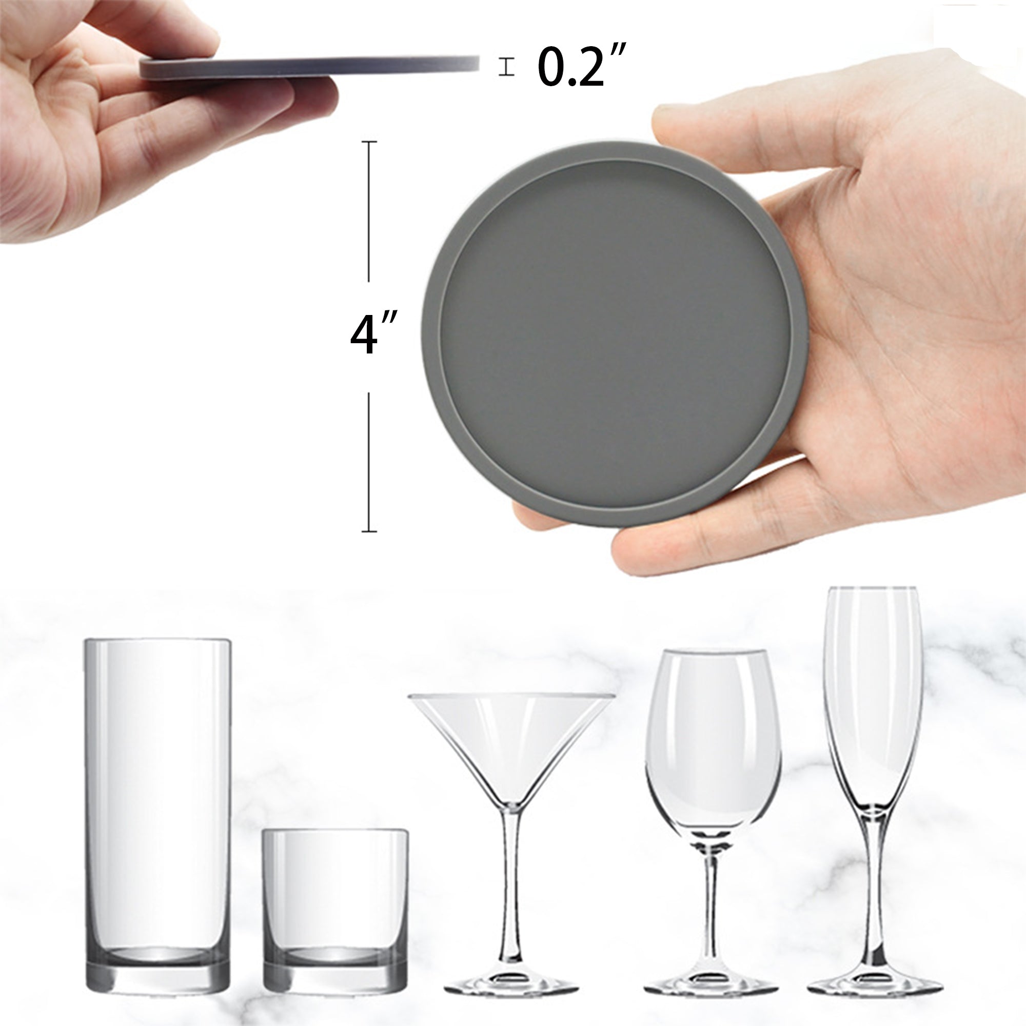 Non Slip Silicone Drink Coaster
