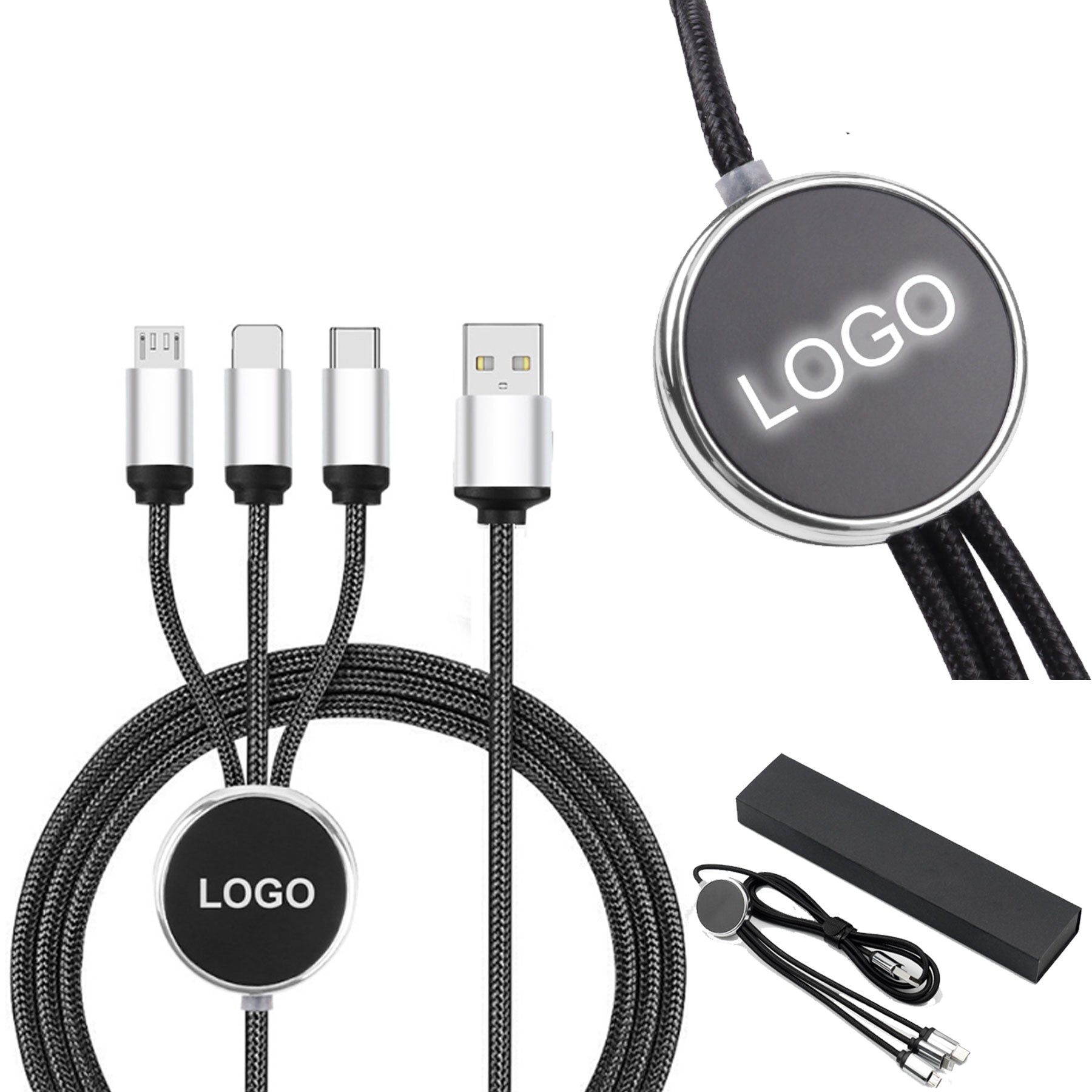 LED Luminous Logo Data Cable