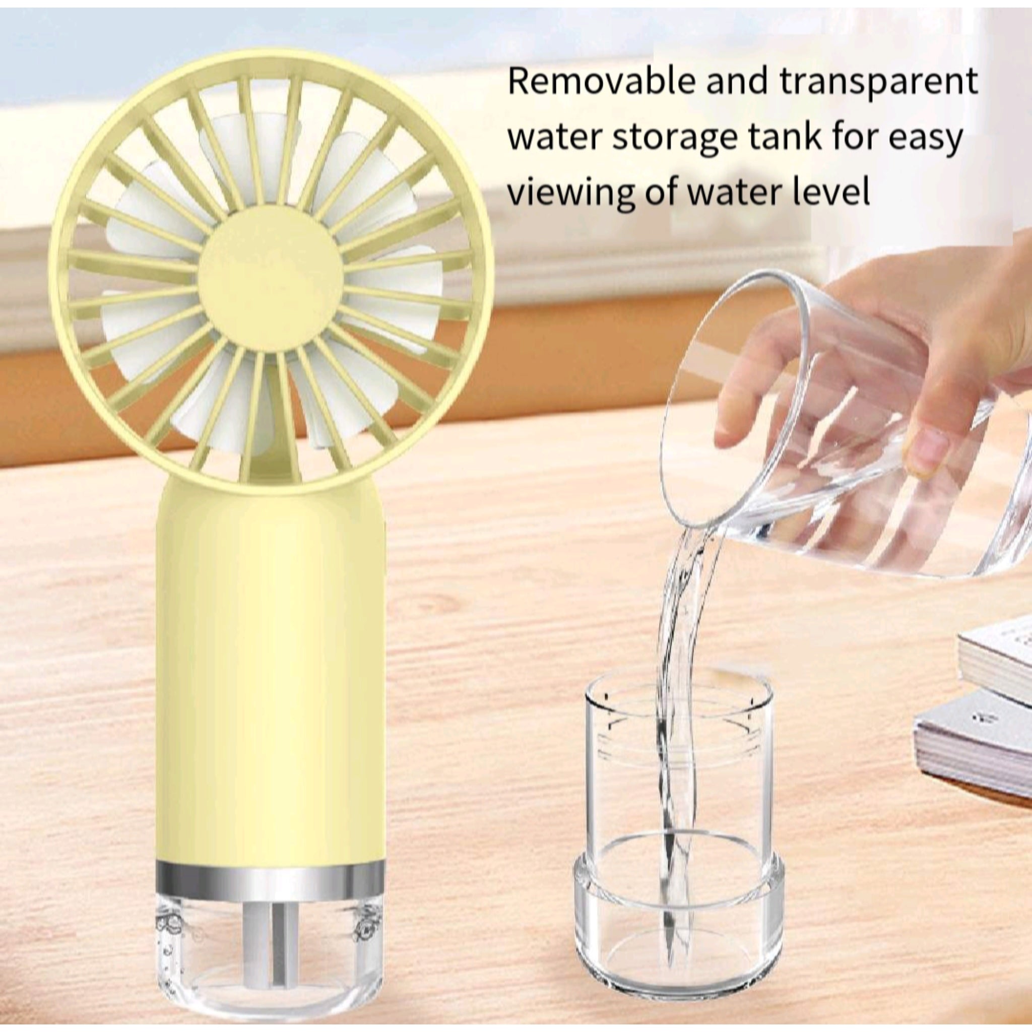 Handheld Mist Fan Cooling Portable USB Rechargeable Outdoor