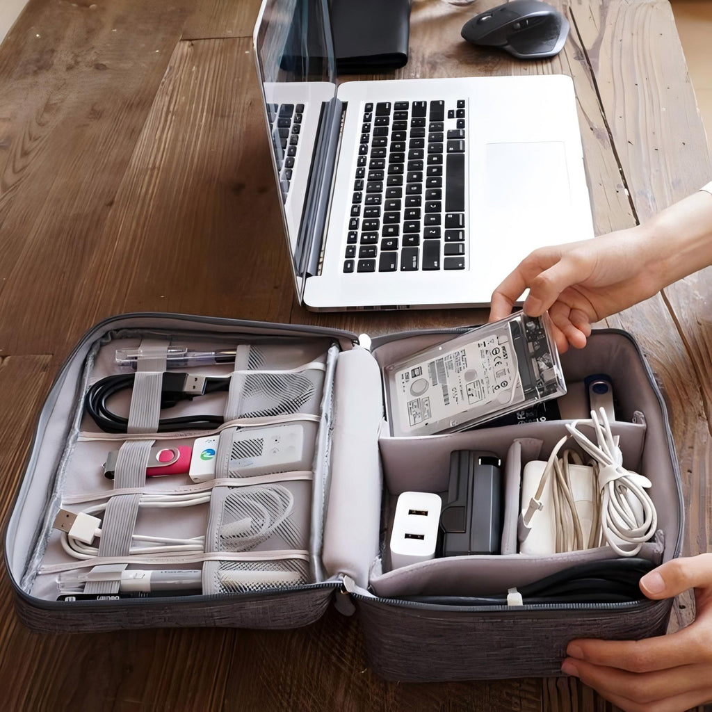 Double Layer Travel Gadget Organizer