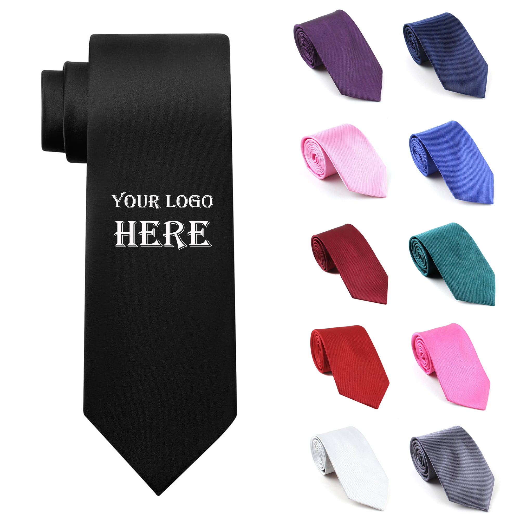 Men's Ties Solid Pure Color Plain Neckties