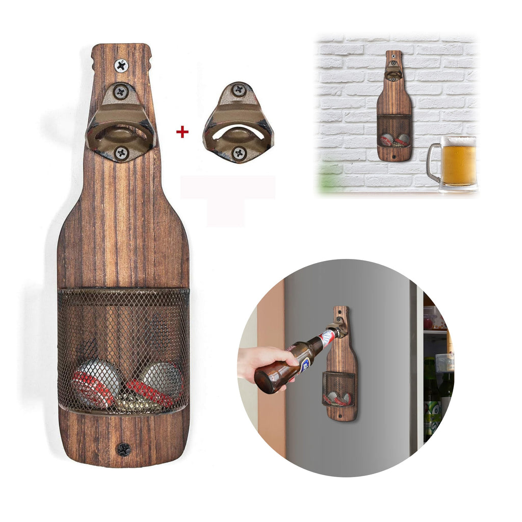 Wall-Mounted Bottle Cap Storage Basket