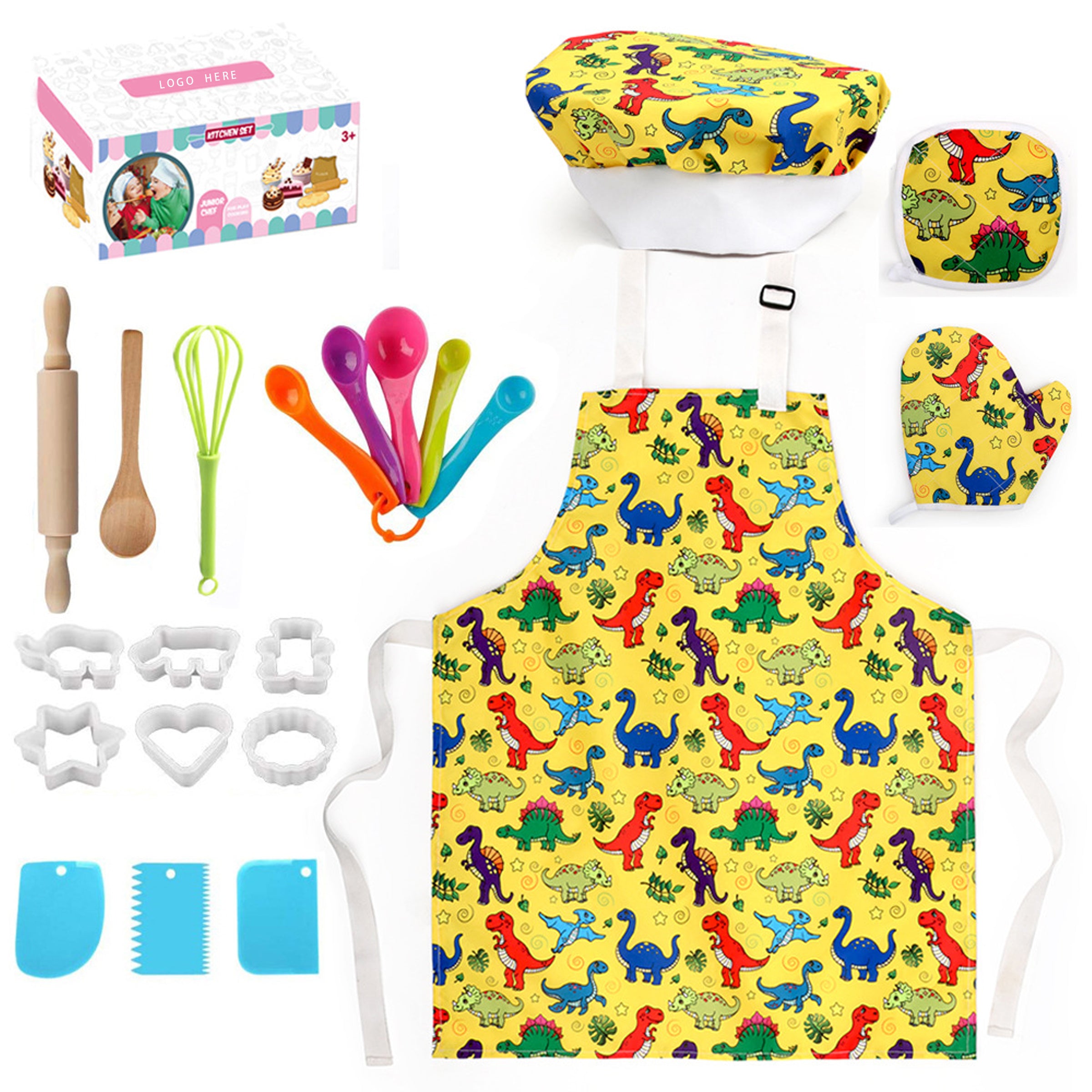 Toddler Cooking And Baking Set With Apron