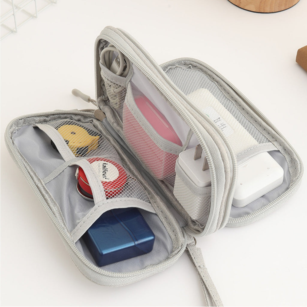 Portable Data Cable Organizer Pouch