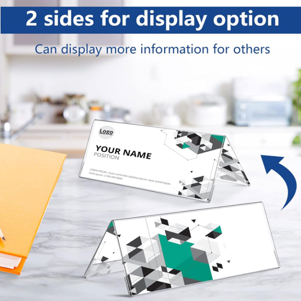 Clear Acrylic Nameplate
