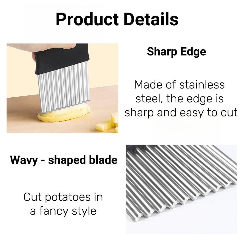 Crinkle Cutter For Potato Veggies