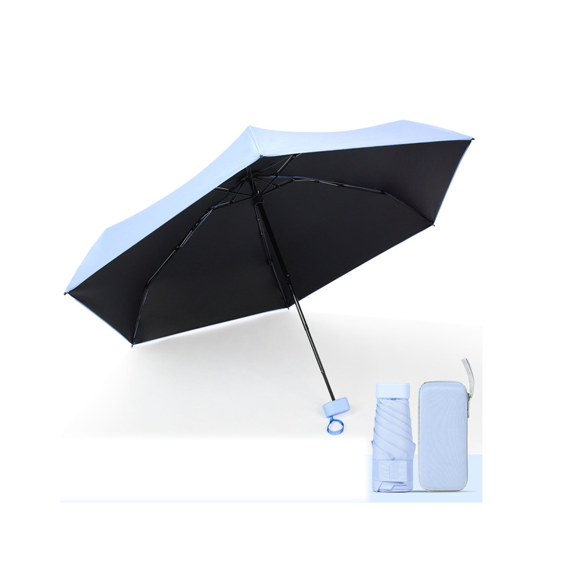 Sunscreen And UV Resistant Folding Compact Portable Sunshade Umbrella