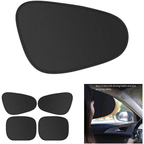 4-Pack Reusable Blackout Sun Shades For Side Windows
