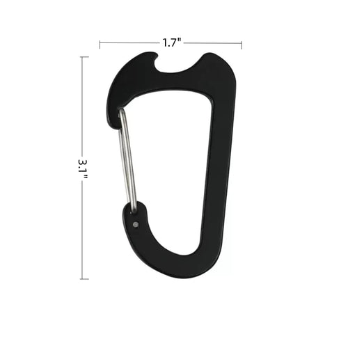 Aluminum Alloy Bottle Opener Carabiner