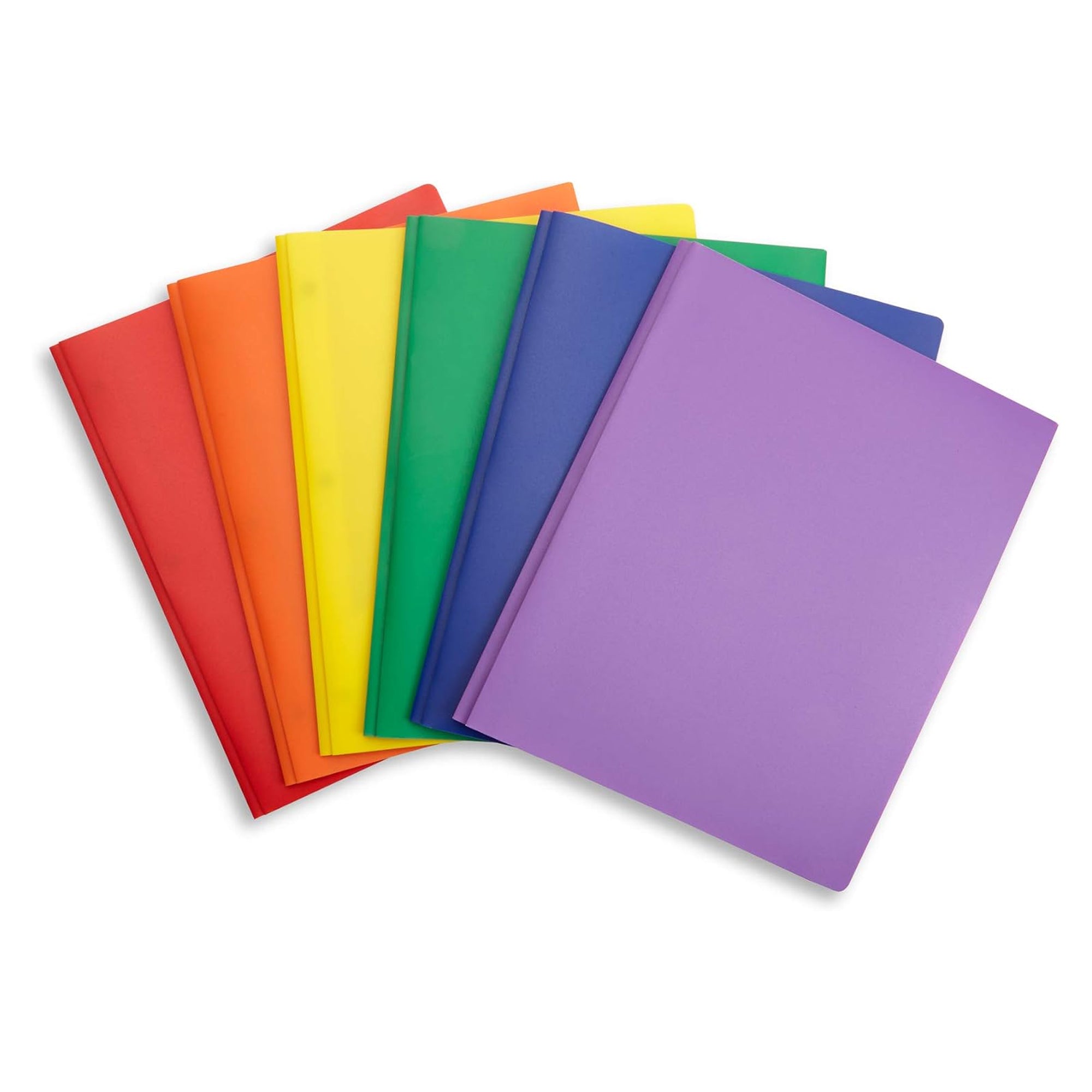 2 Pocket Durable Folders with Metal Prongs Fastener Clasps