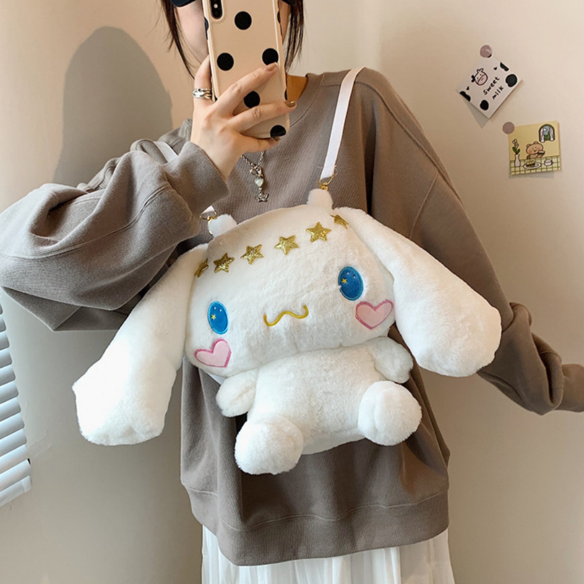 Sanrio Kuromi Plush Backpacks Kids Birthday Kawaii B2S Gift