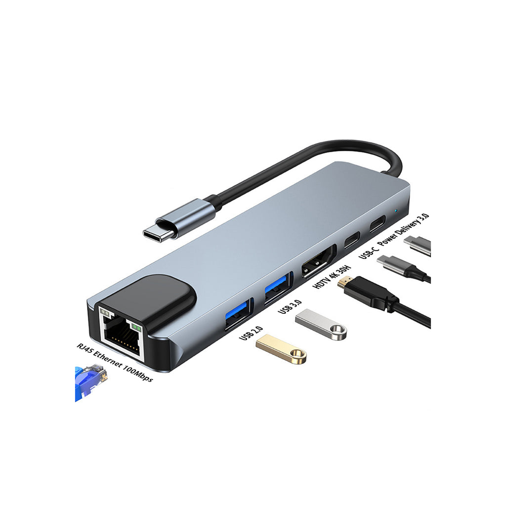 USB-C 6-in-1 Multiport Adapter