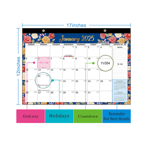 18-Month Countdown Desk Calendar