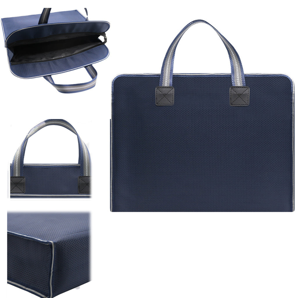 Waterproof Hand - held Zipper Canvas File Bag