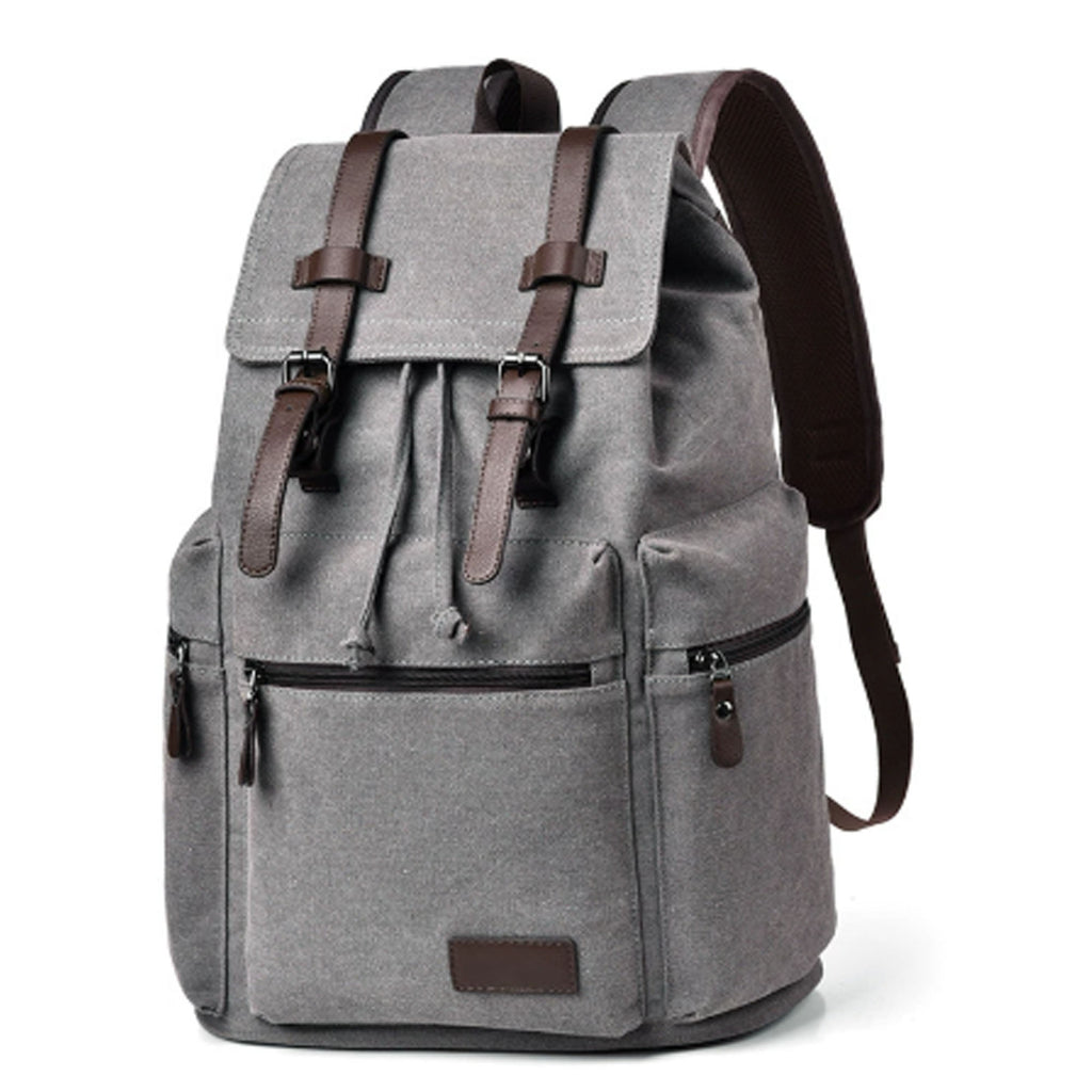 14" Canvas Multi Purpose Laptop Backpack Casual Travel Pack