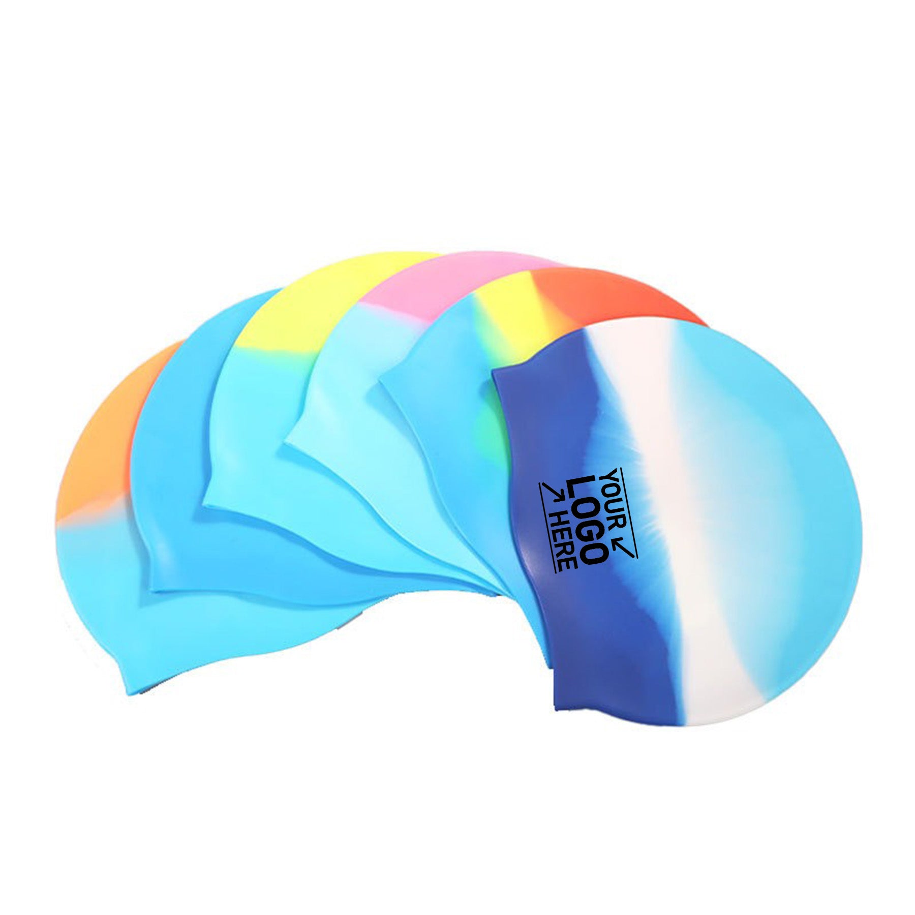Iridescent Silicone Swim Cap