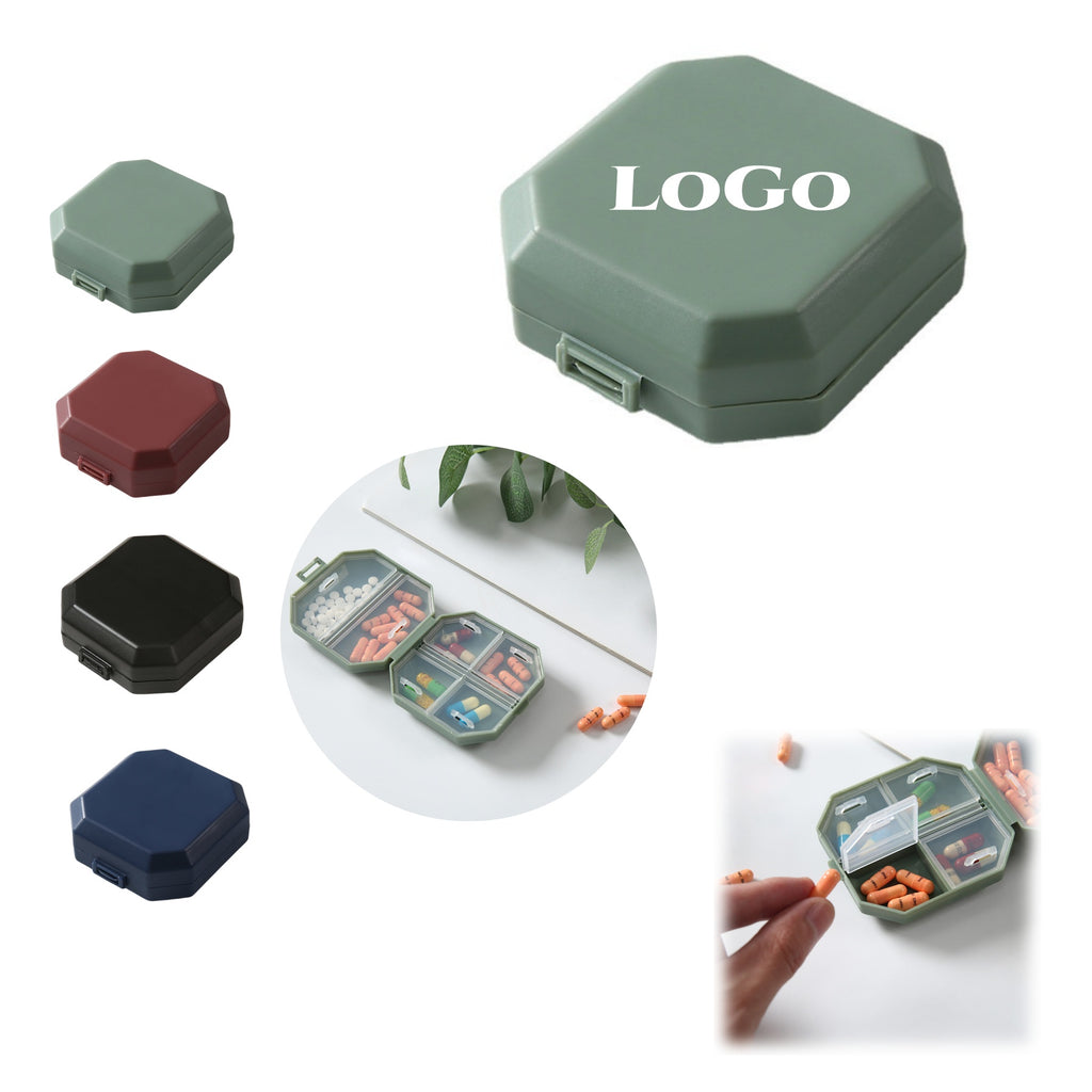 Mini Six-compartment Portable Moisture-proof Pill Box