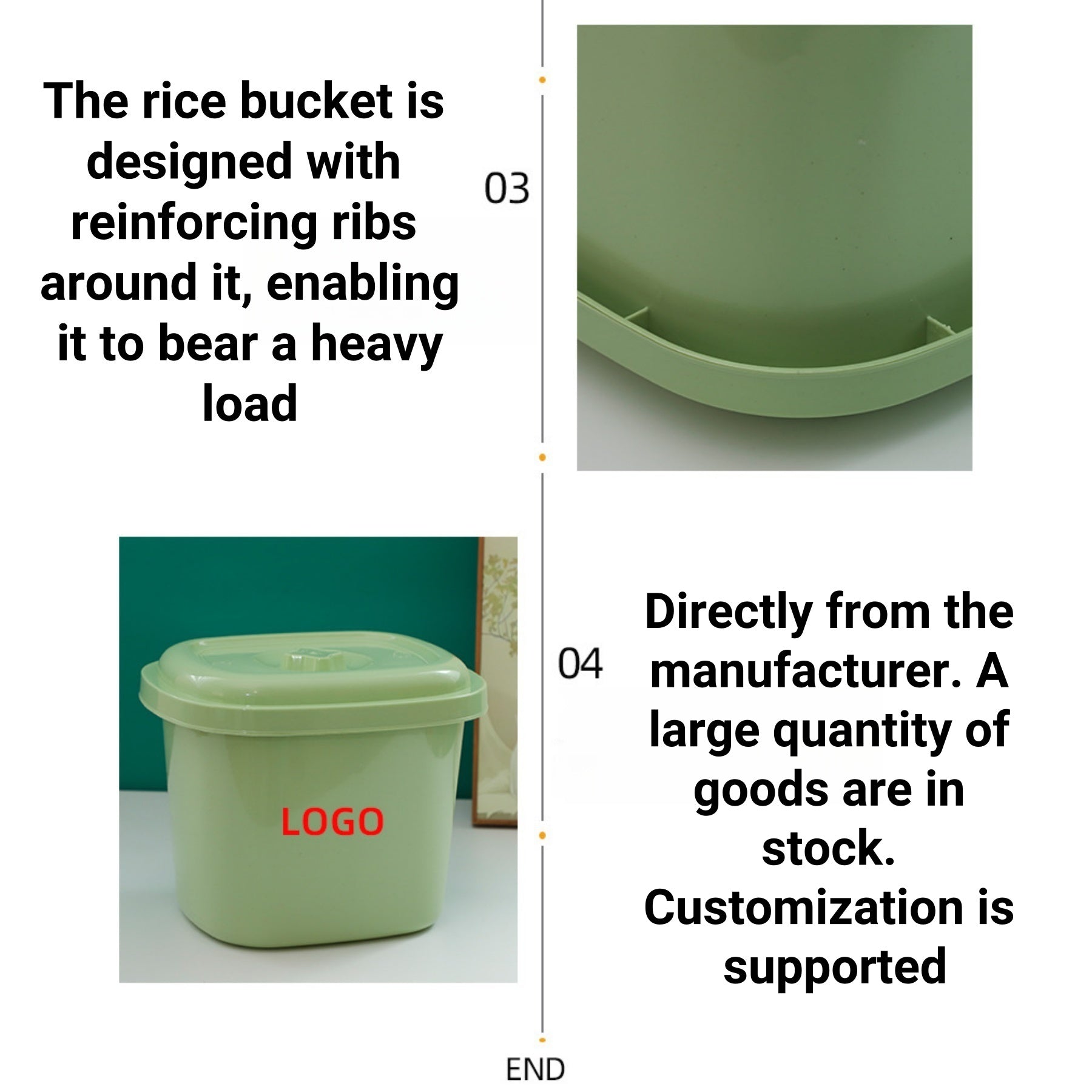 Thickened And Sealed Rice Storage Box