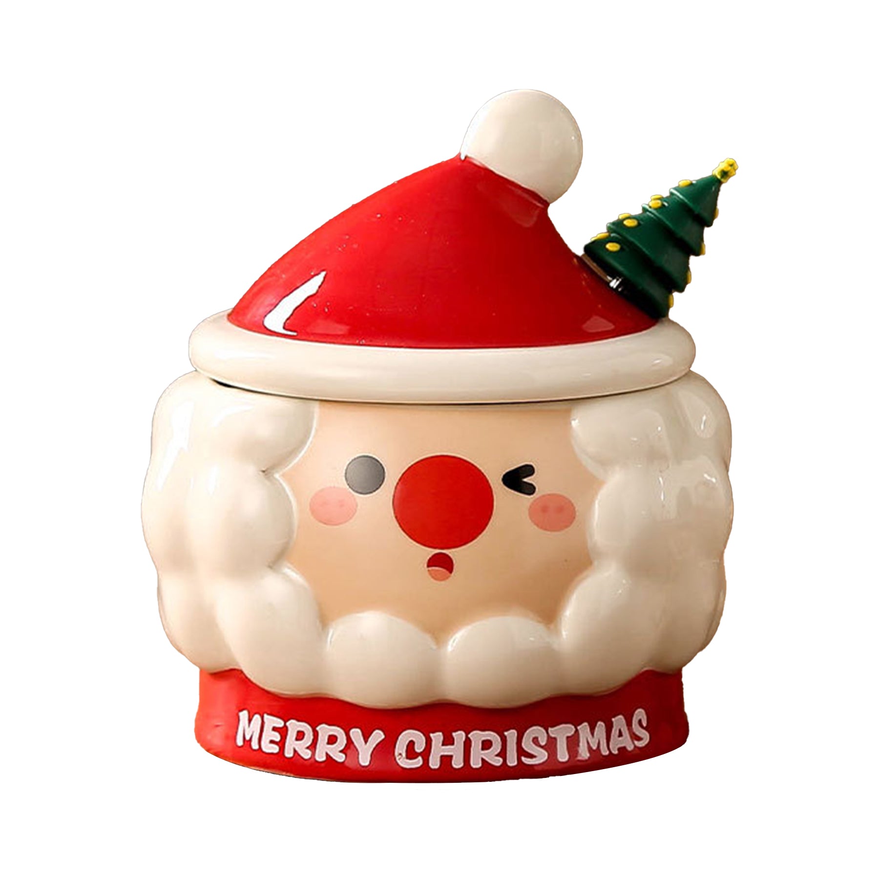Santa Claus Shape Christmas Coffee Ceramic Mug