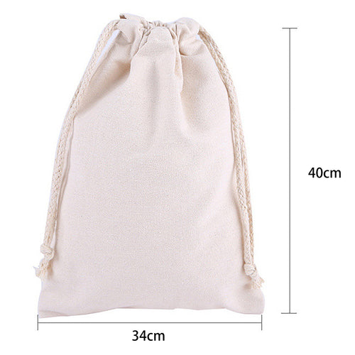 40cm High Drawstring Canvas Bag