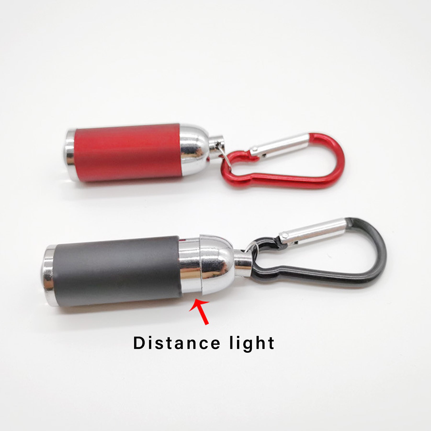 Outdoor Night Retractable Zoom Flashlight With Carabiner