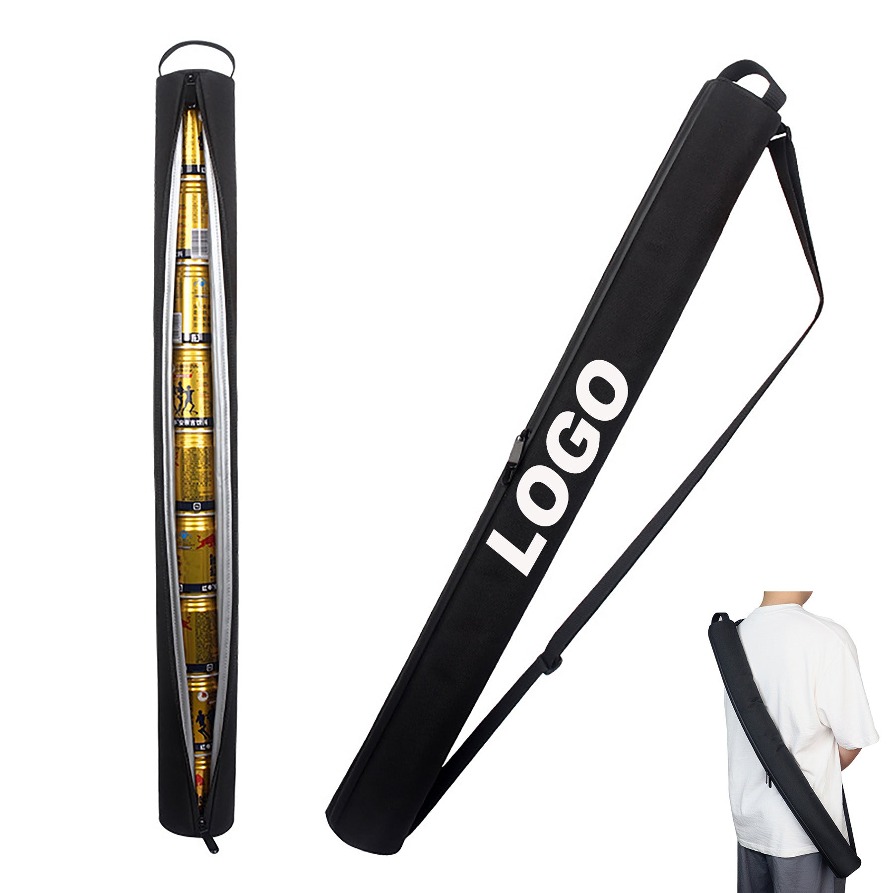 Insulated Golf Beverage Cooler Sling Bag