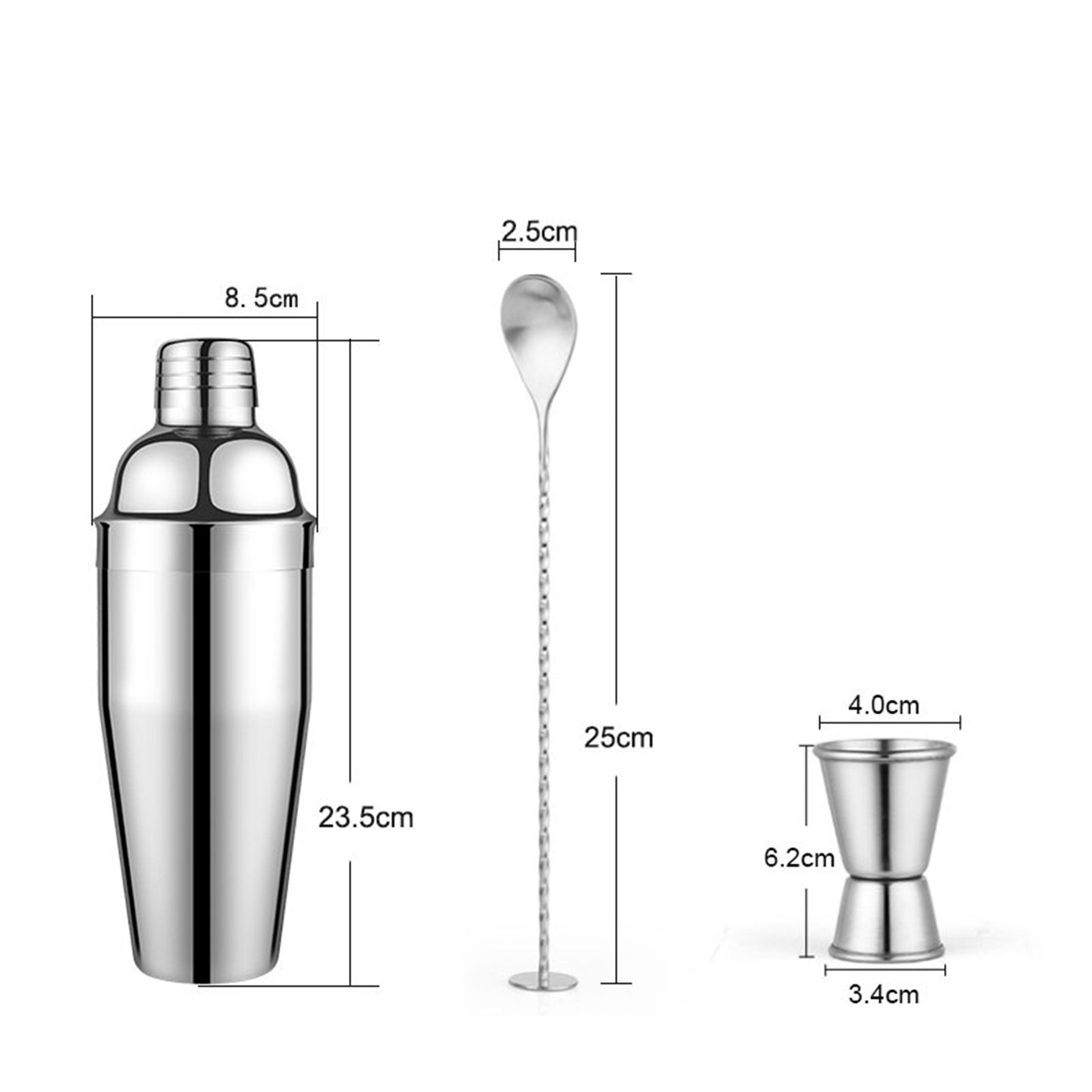 Stainless Steel Cocktail Shaker Set