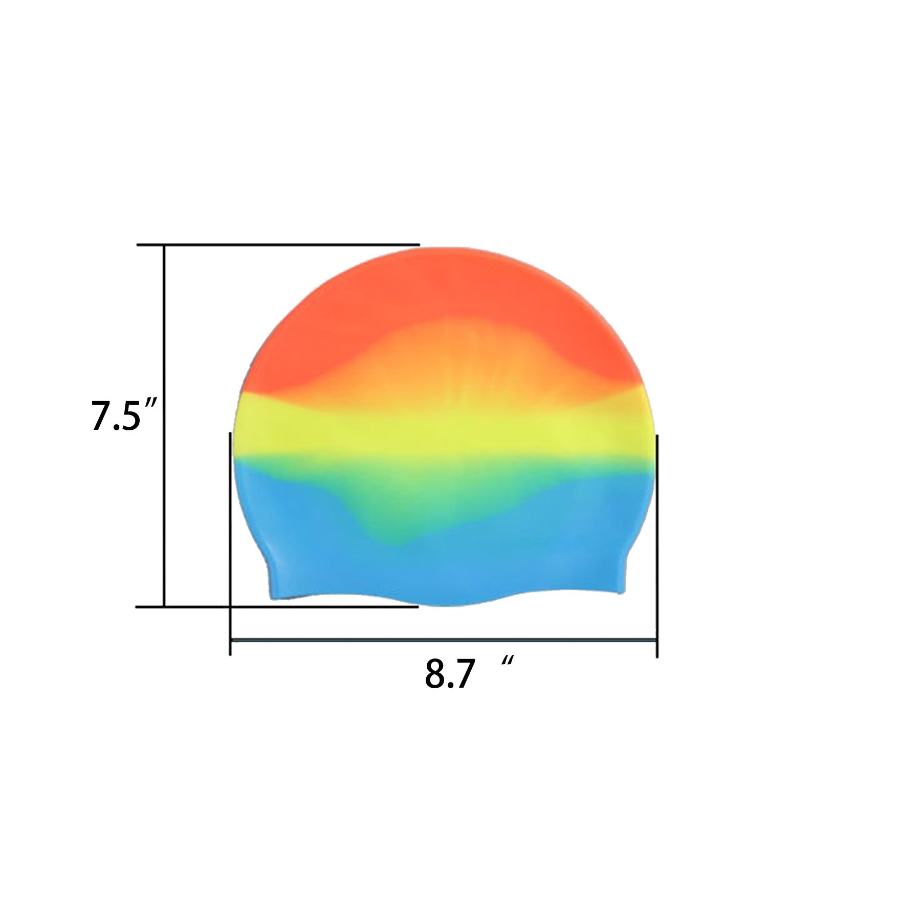 Iridescent Silicone Swim Cap