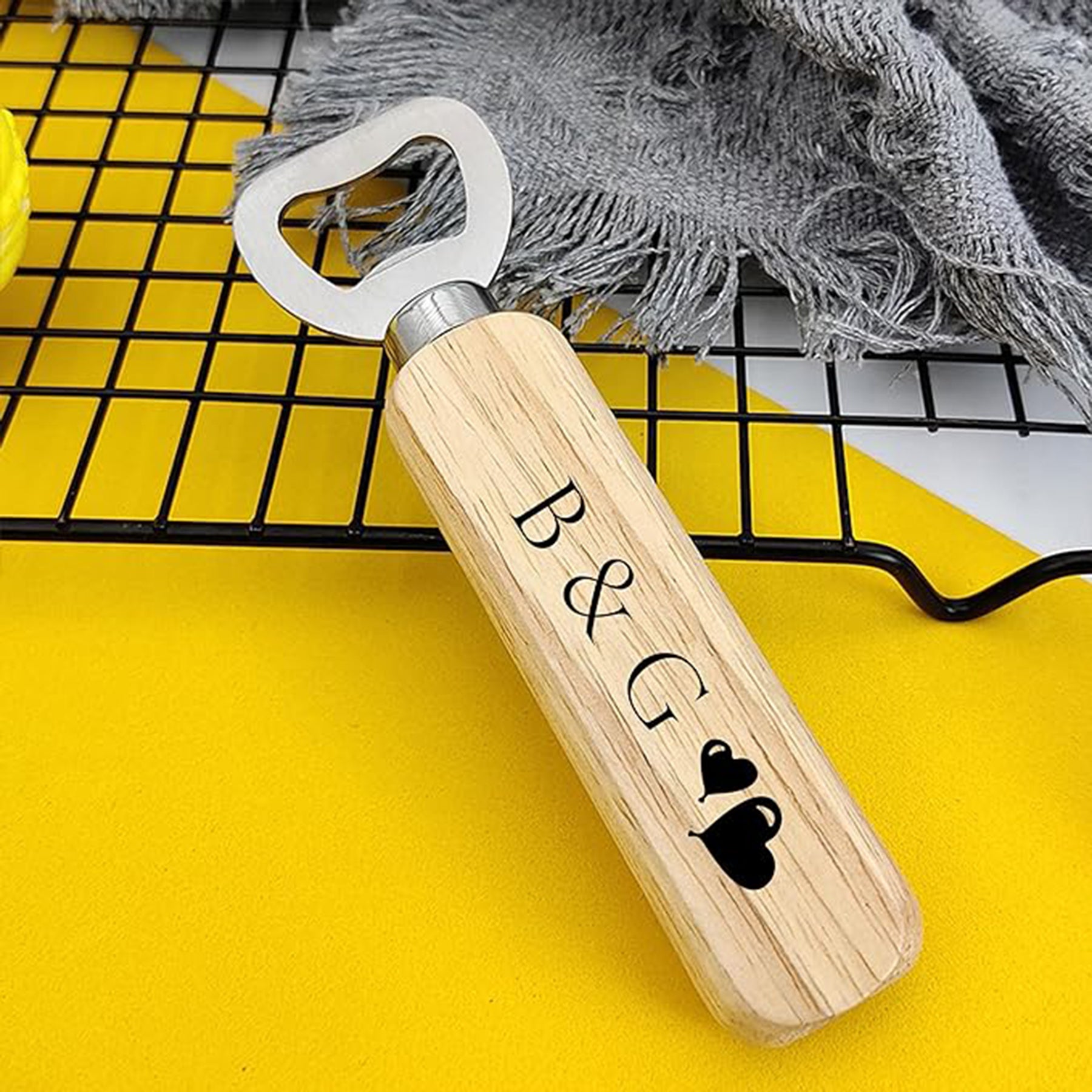 Wooden Handle Beer Bottle Opener