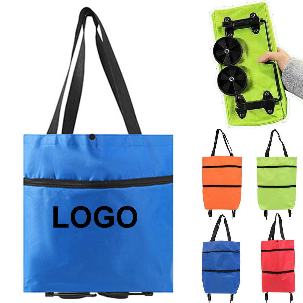 Foldable Tote Grocery Cart With Wheels