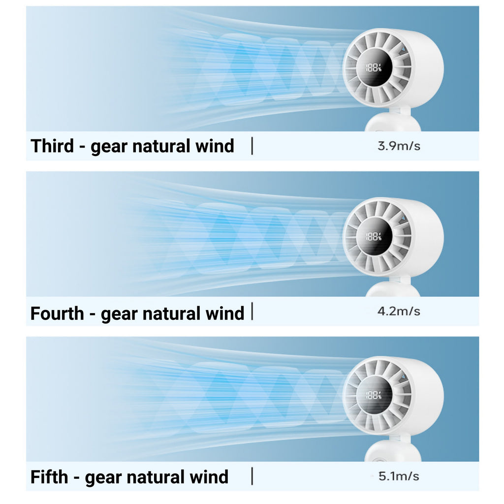 Digital - Display Folding Desktop Fan