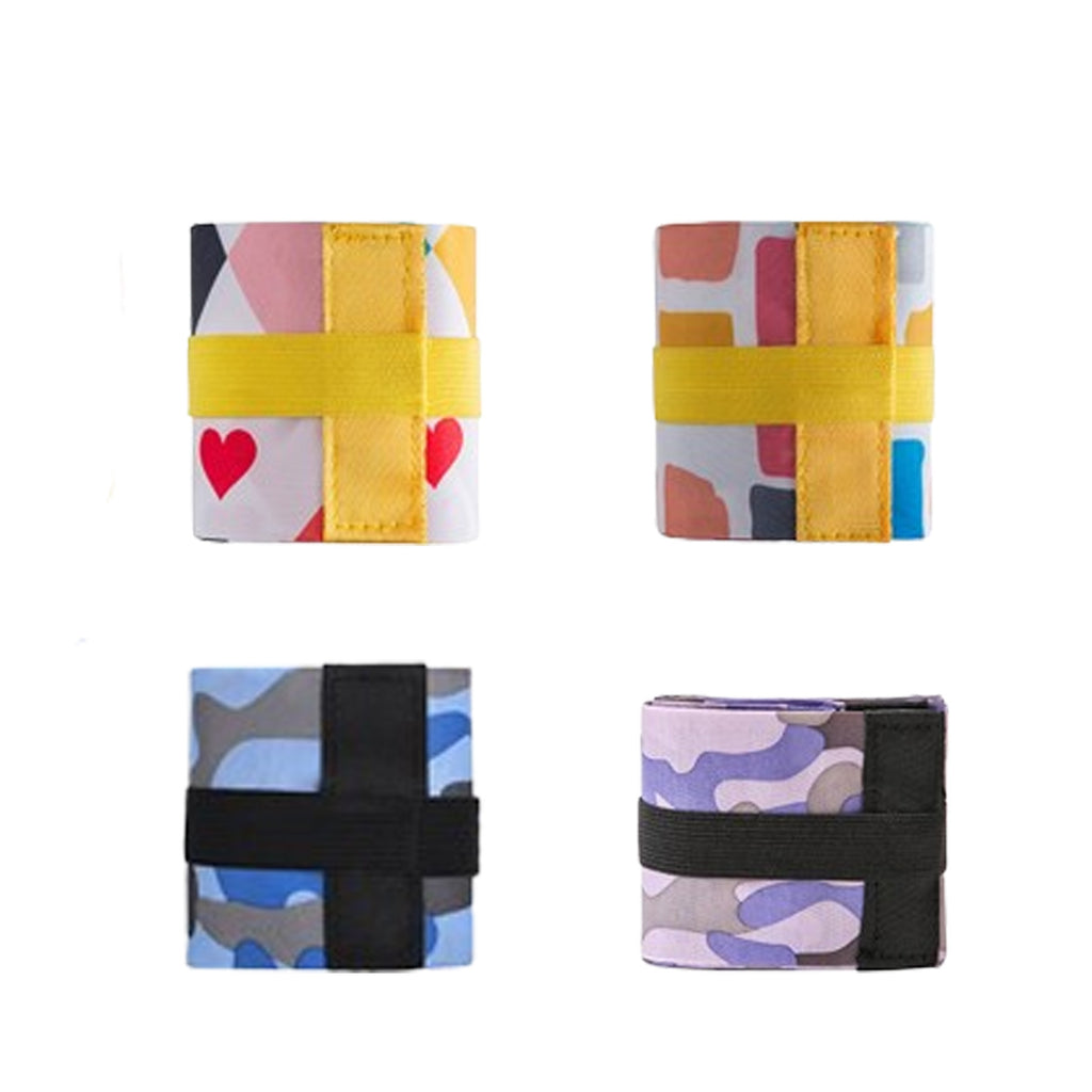 Folding Pattern Painted Nylon Tote Bag