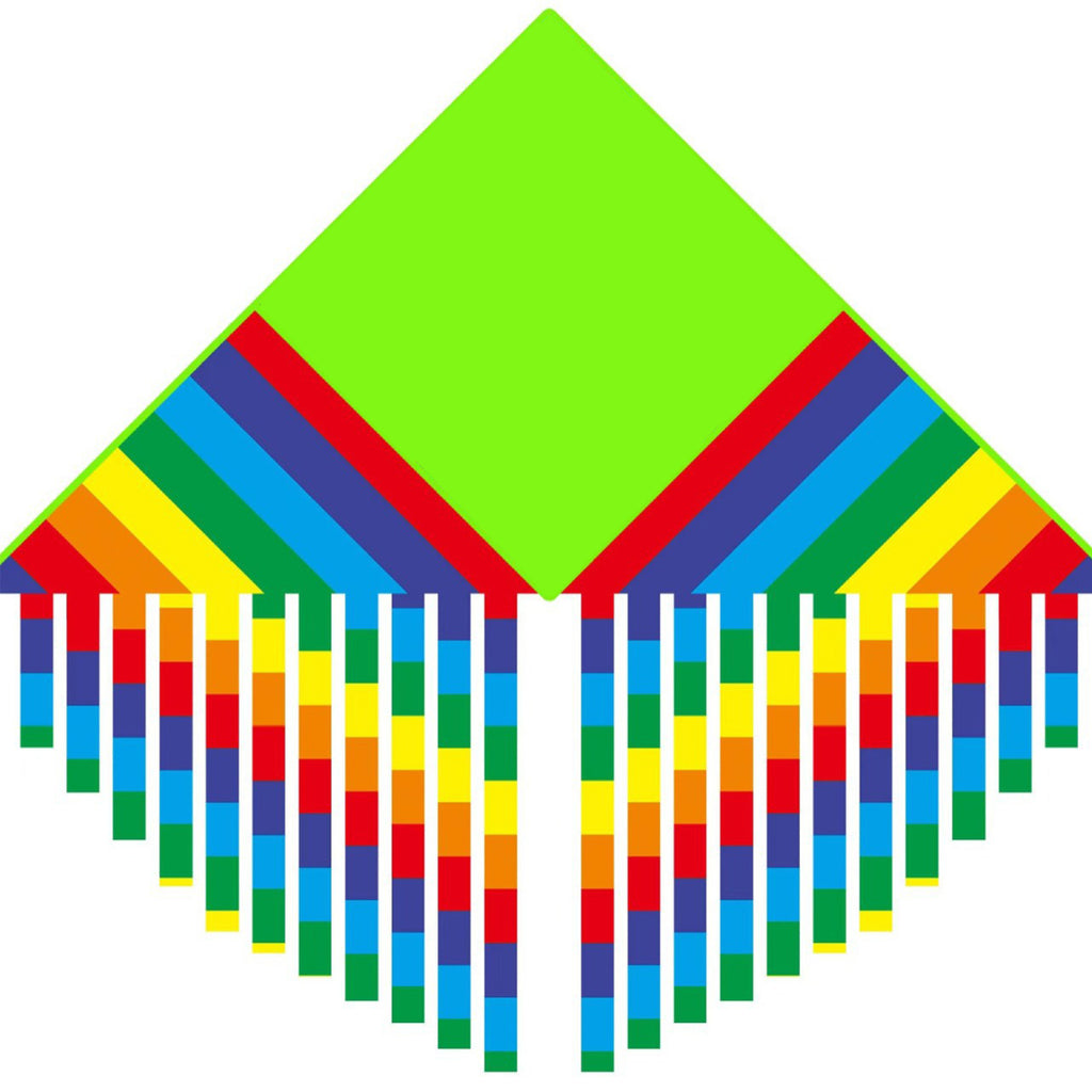 Rainbow Kite With Long Tail