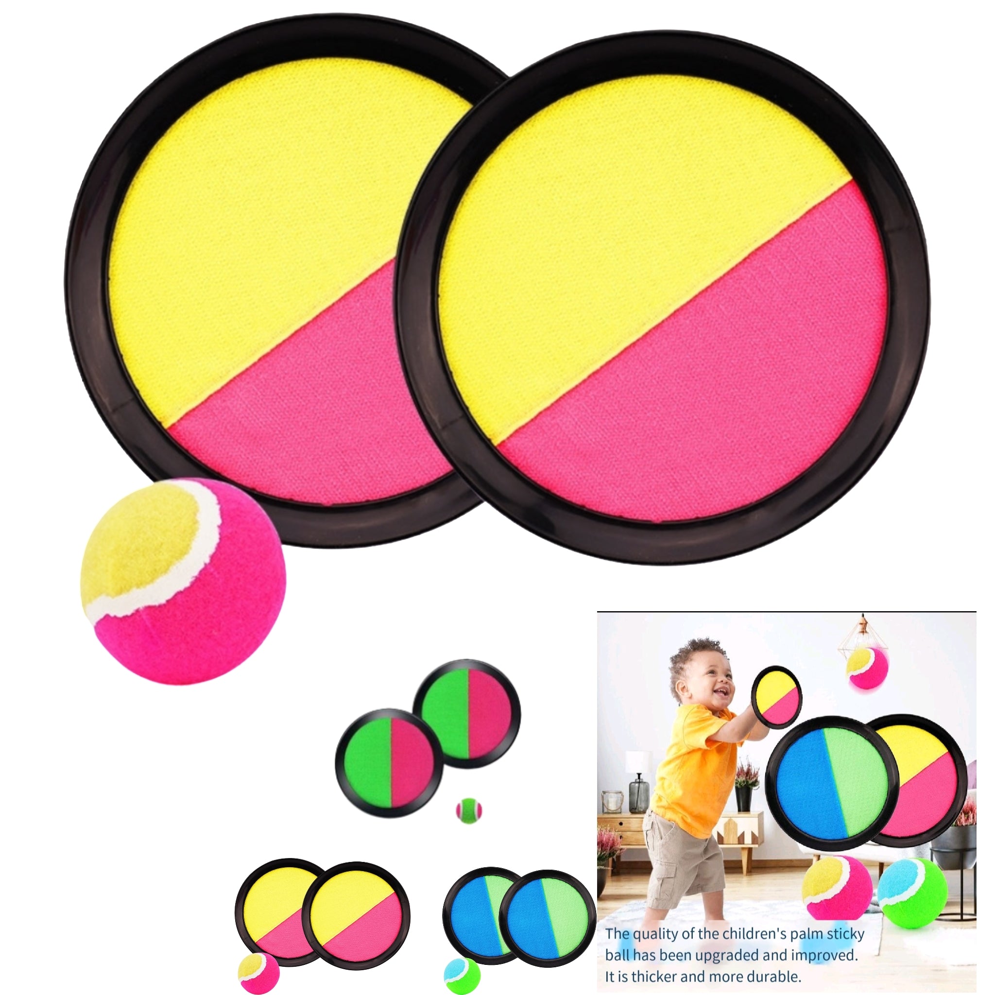 Suction Cup Ball Toy Sticky Target Toss Catch Game Kids