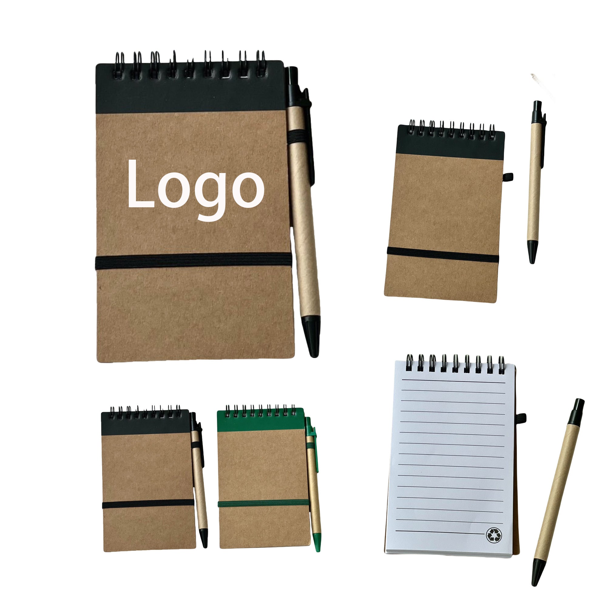Vintage Kraft Coil Notebook with Pen