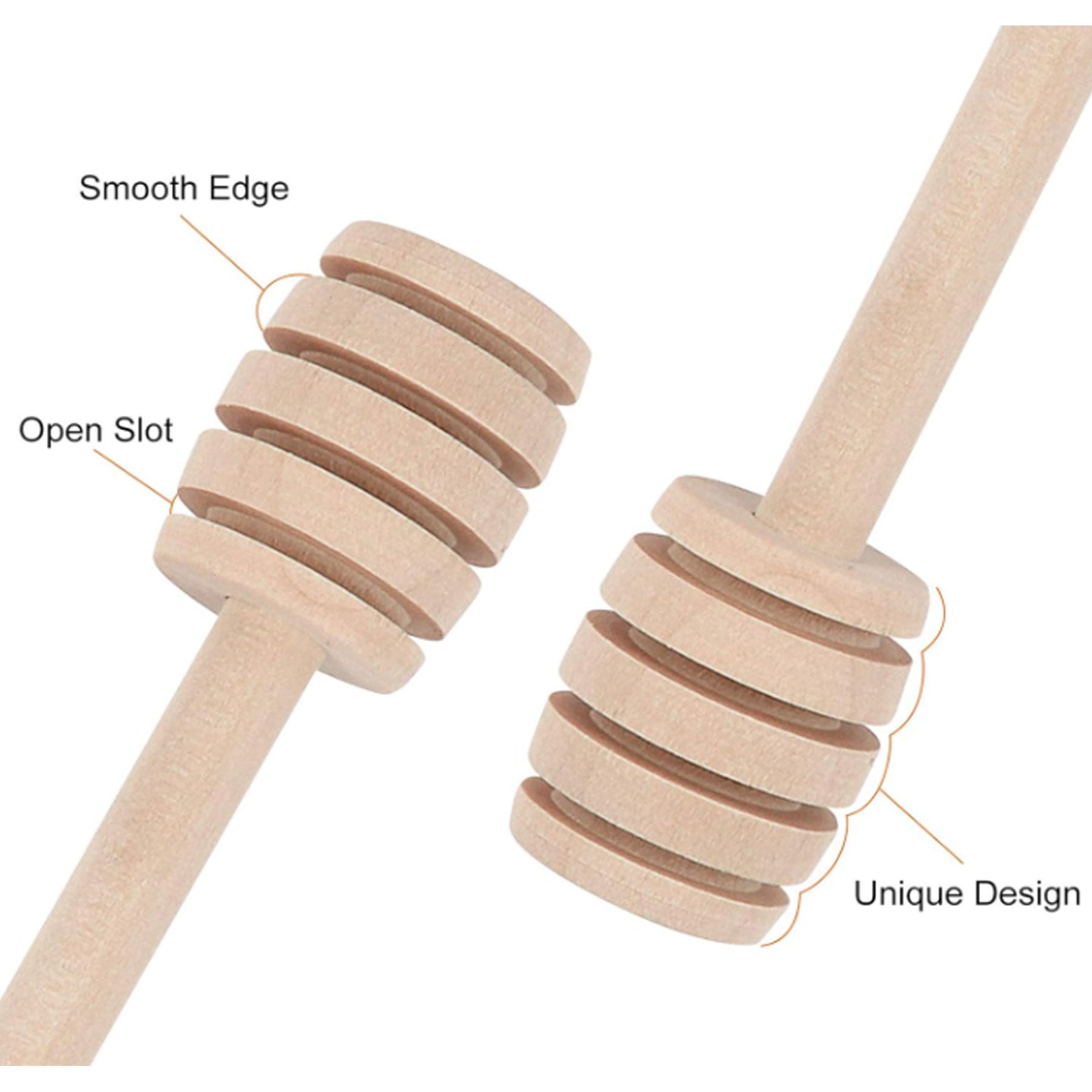 Wooden Honey Dipper Stick