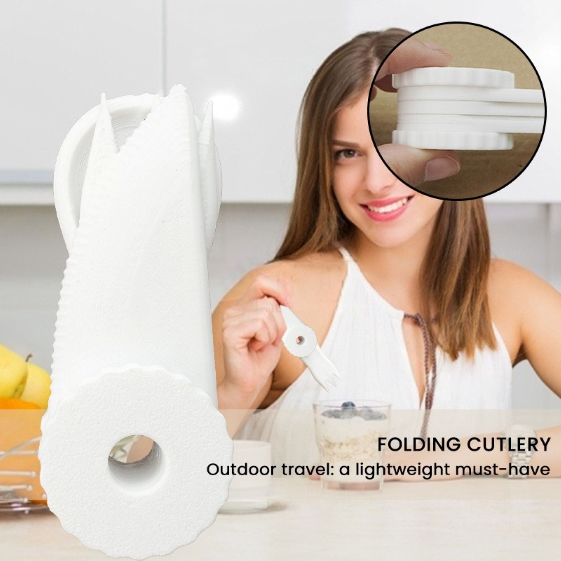 Portable Folding Tableware