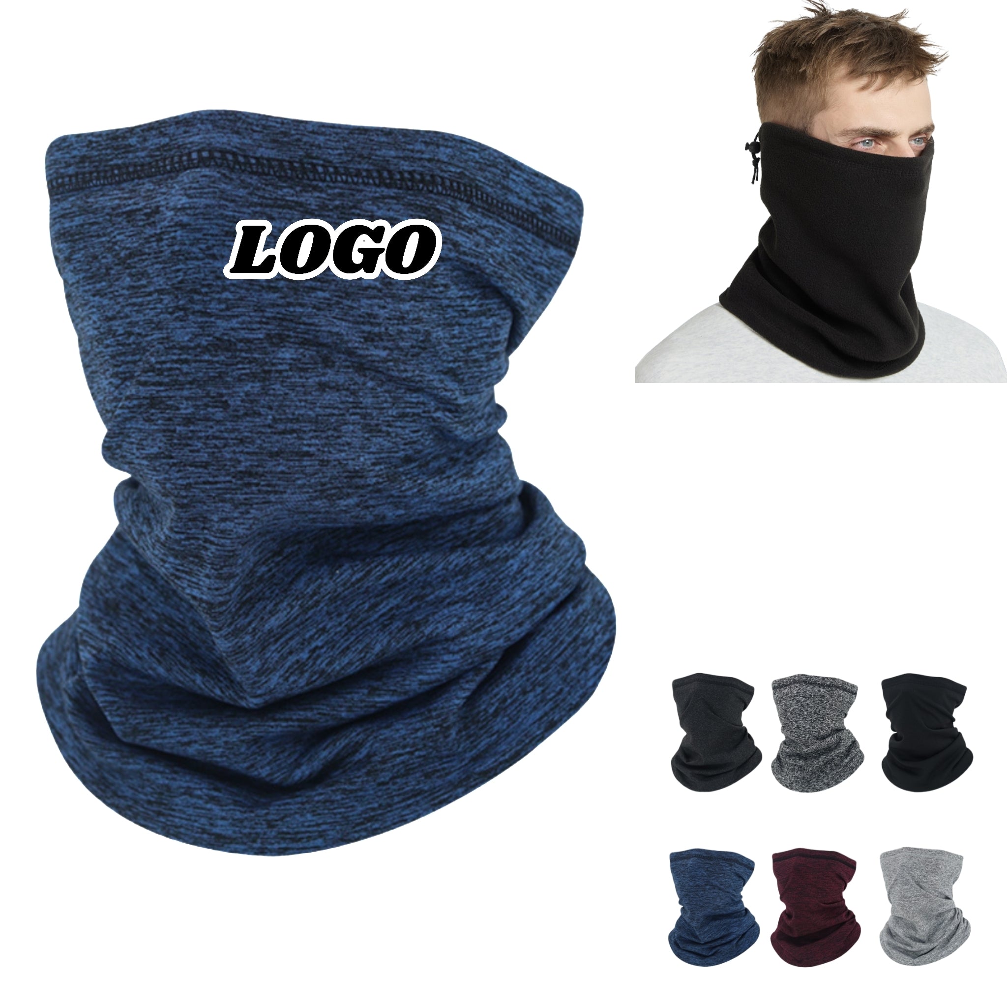Fleece Neck Gaiter Warm Thermal Winter Outdoor Sports