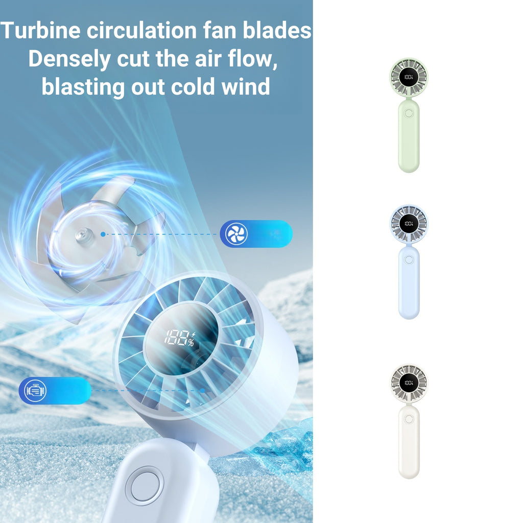 Digital - Display Folding Desktop Fan