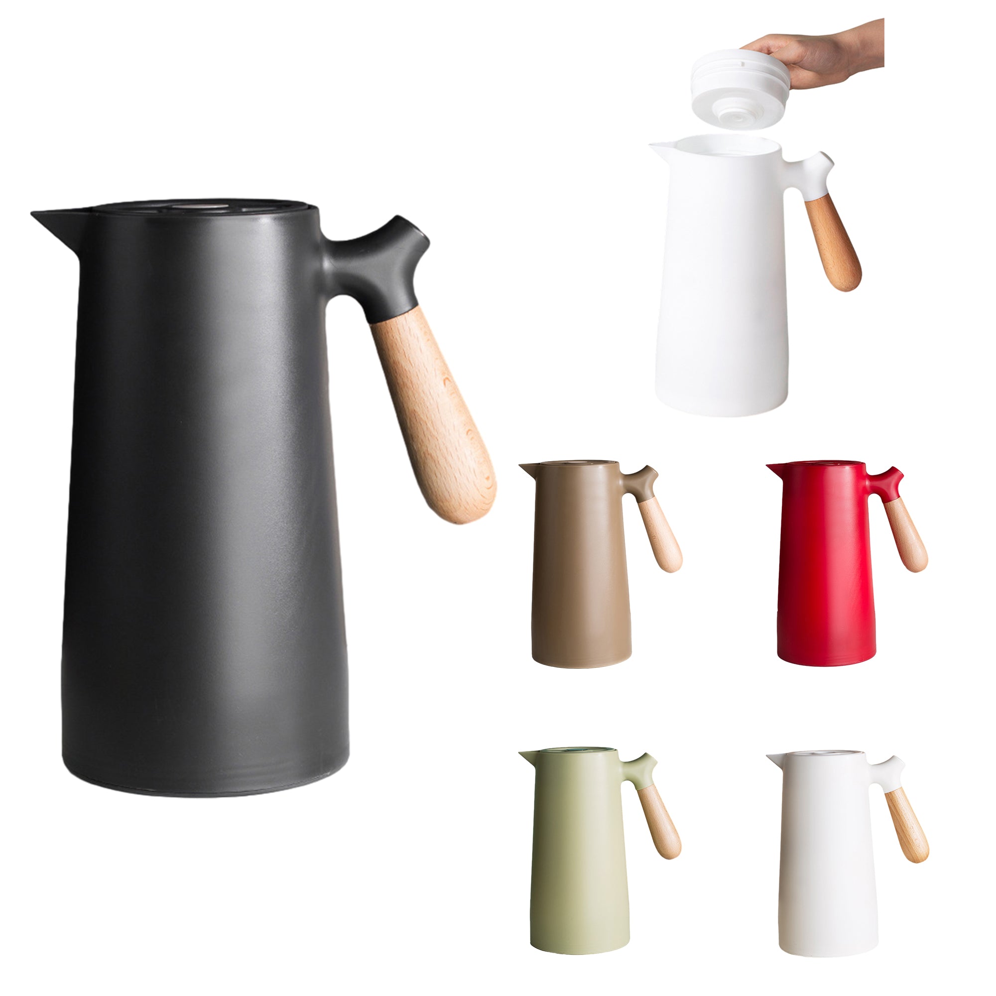 Insulated Kettle With Wooden Handle
