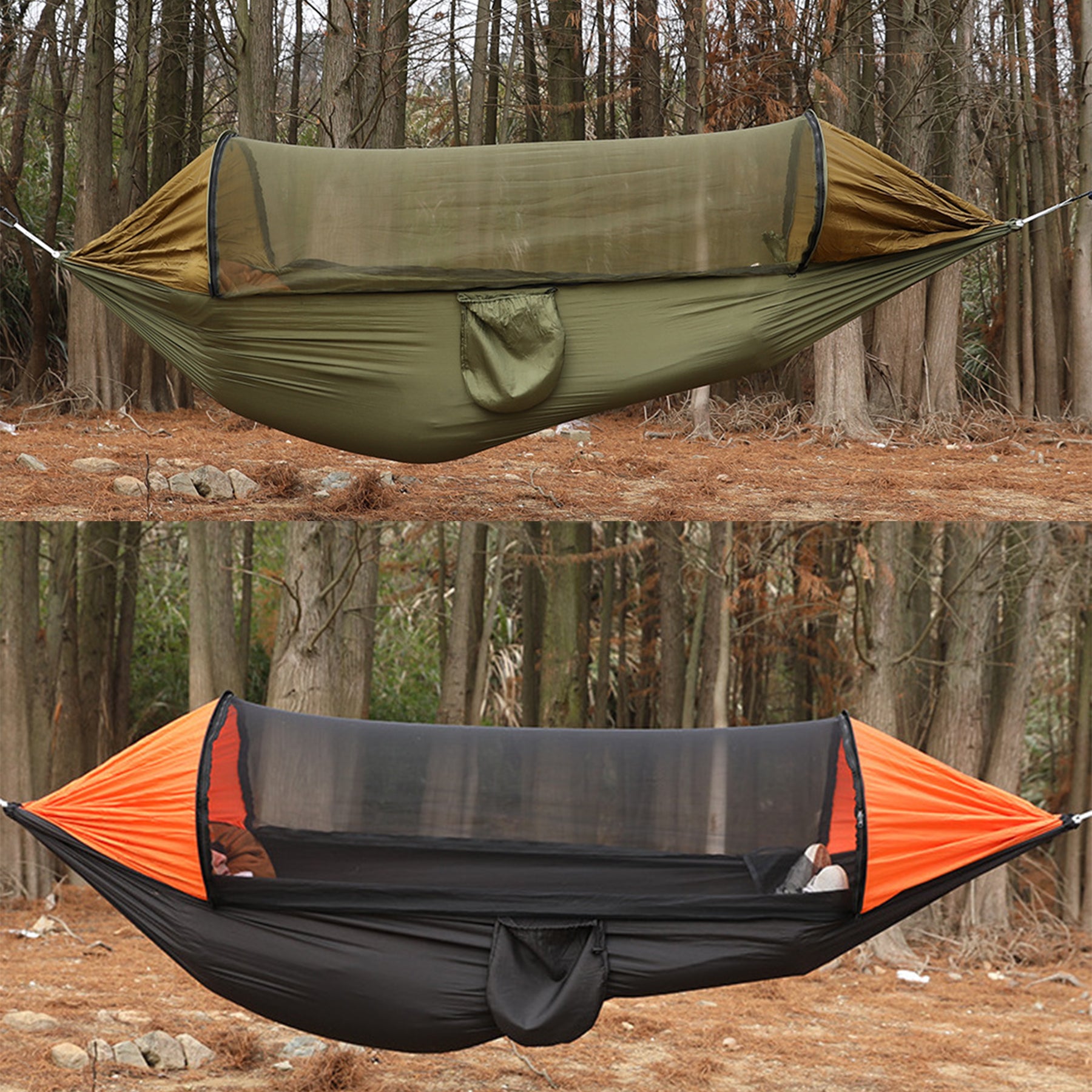 Portable Camping Stay Bar Hammock With Mosquito Net