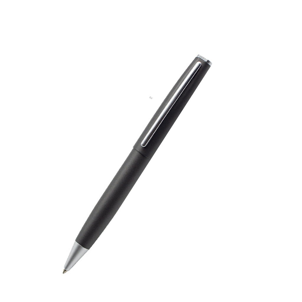 Business Metal Frosted Press Ballpoint Pen With Clip