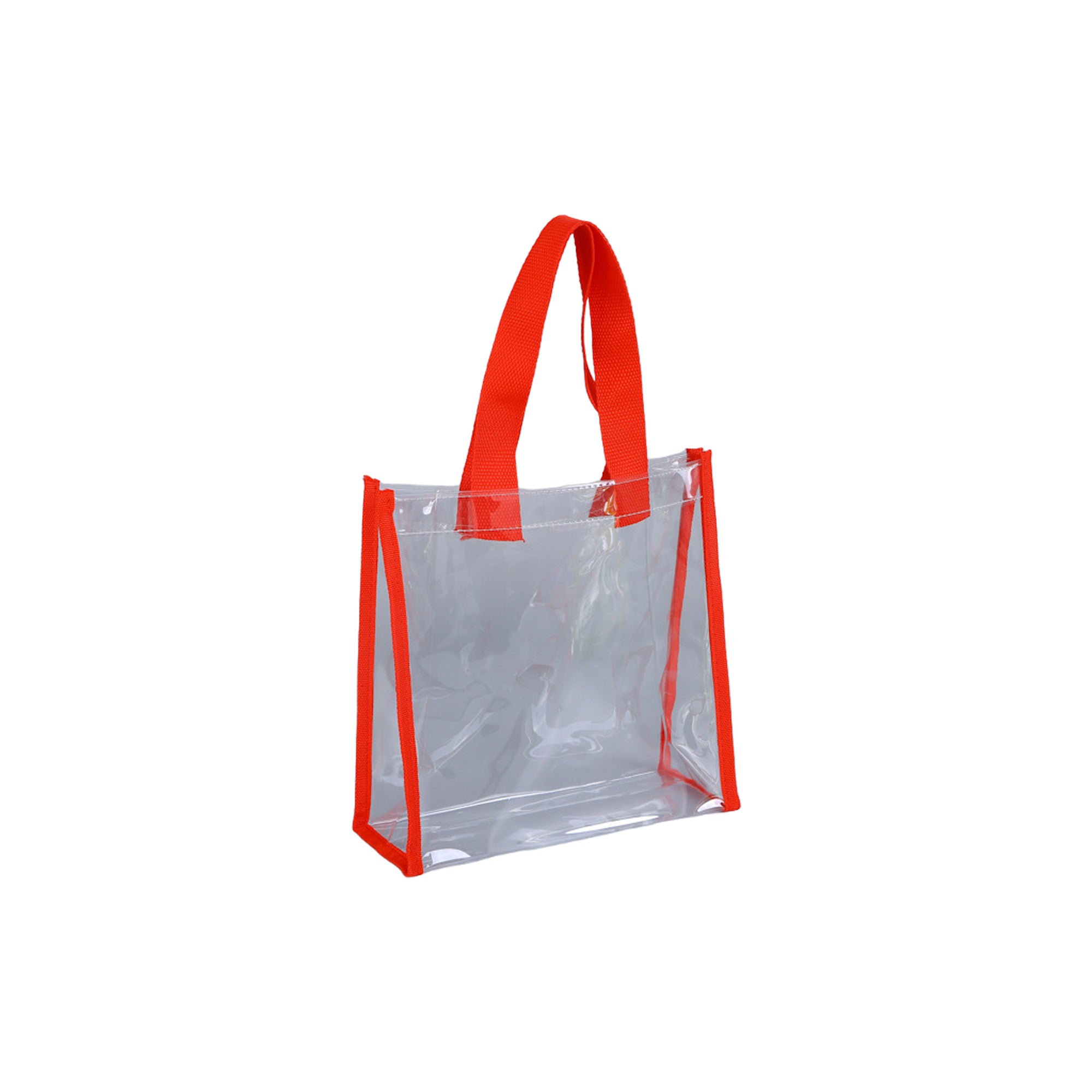 Clear Pvc Tote Bag - Colorful Jelly Style For Beach, Stadium