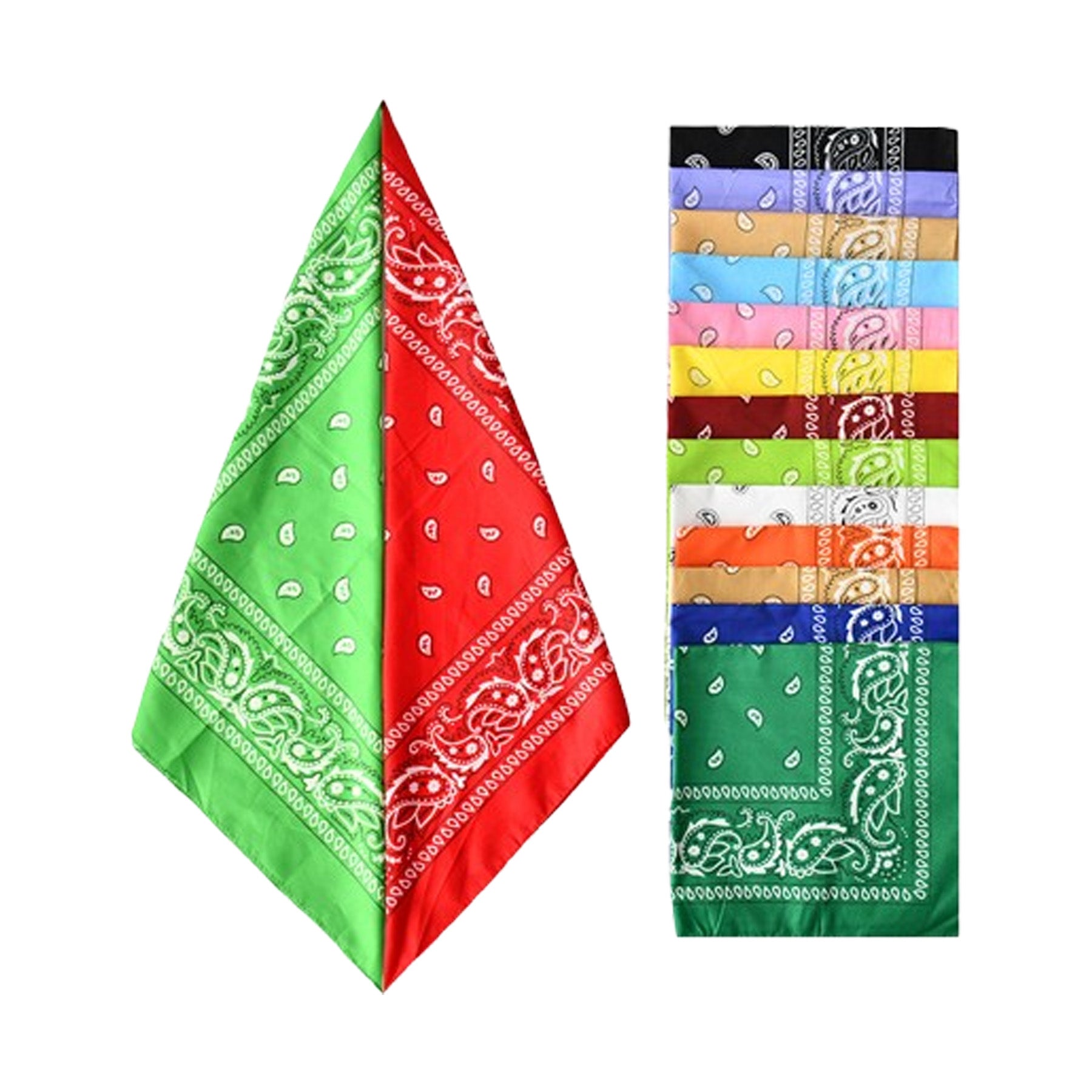 Polyester Square Painted Scarf