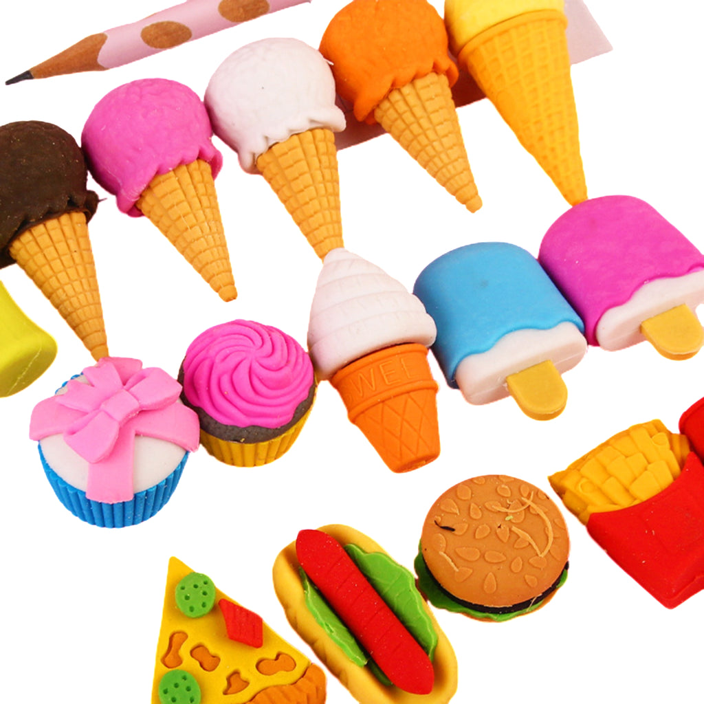 Dessert Themed Eraser Set